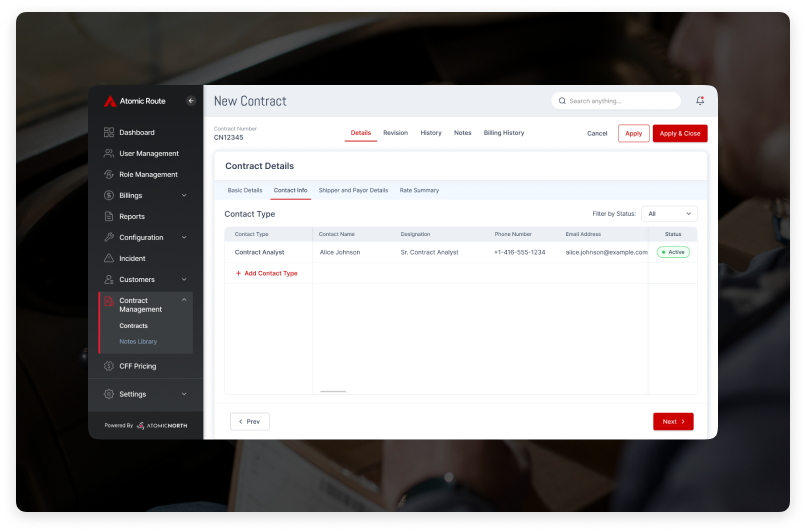 Transportation planning software